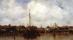 Jacob Maris Dutch Town on the Edge of the Sea china oil painting image
